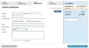 Registracija domene - korak 3 - fizična oseba